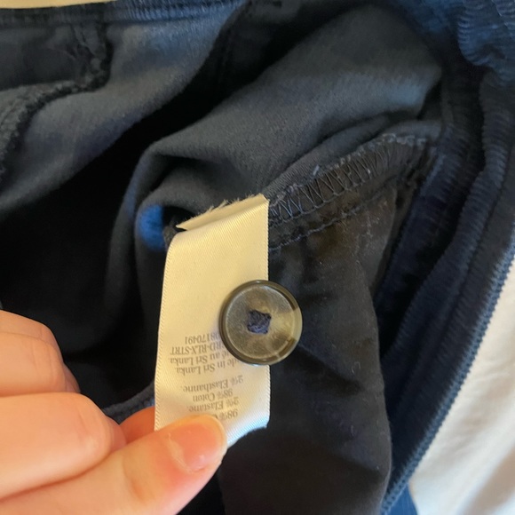 Everlane Corduroy Wide Leg High Waist Pants size 4 Atlantic Blue - Picture 6 of 6